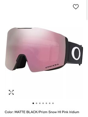 Oakley Matte Black Goggles with Pink Iridium Lens